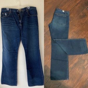 Vintage Oxygen Denim button jeans.
